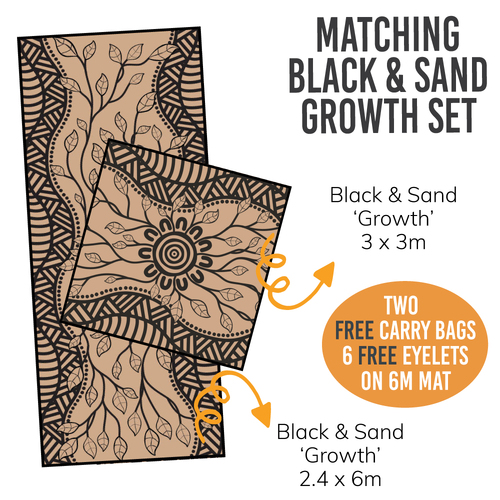 Black & Sand Growth Mat Set image